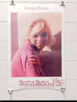 Marilyn Monroe Last Photo Shoot Autographed By Photographer George Barris • $399