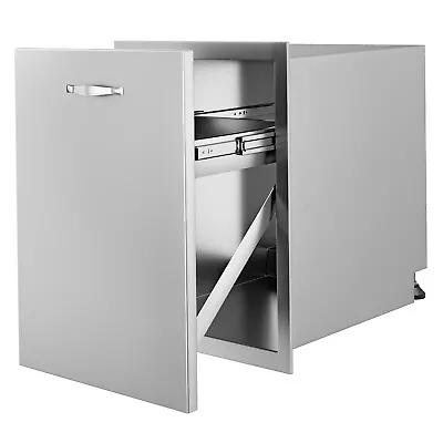 VEVOR BBQ Island Outdoor Kitchen Stainless Trash Drawer 18 X23  Pull Out • $241.99