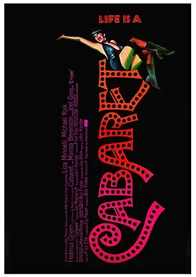 Cabaret 1972 Movie POSTER PRINT A5 A1 Cult 70s Bob Fosse Musical Film Wall Art • £4.95
