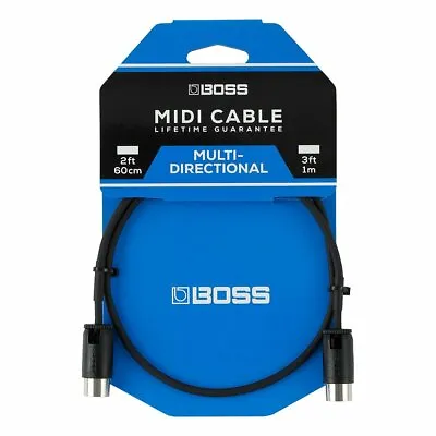 Boss BMIDI-PB2 Space Saving MIDI Cable 2ft/60cm • $19.99
