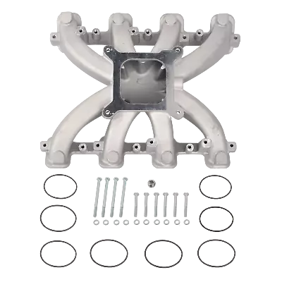 Satin Aluminum Single Plane Carb Intake Manifold For GM LS LS3/L92 300-131 • $153.75