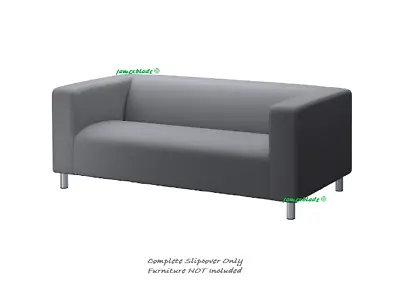 New KLIPPAN Cover For 2-Seater Sofa - Flackarp Medium Grey: 303.887.59 IKEA • £128.75