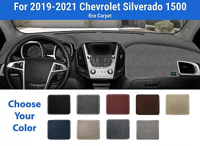 Dashboard Dash Mat Cover For 2019-2021 Chevrolet Silverado 1500 (Poly Carpet) • $58.95