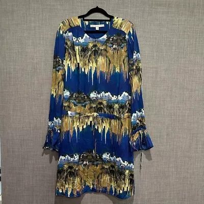 Blue Dress With Stunning Landscape Print - & Other Stories • $37.50