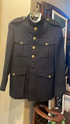 USMC ‘The Marine Shop’ Quantico VA Dress Blues Jacket Size 45 • $100