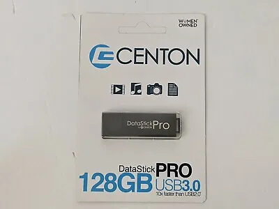 Centon DataStick Pro USB 3.0 Flash Drive 128GB Black S1-U3P6-128G • $16.99