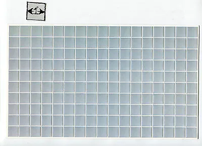 Embossed Floor & Wall Tile Sheet  34353 Dollhouse 1pc Card Stock 1/12 Scale • $3.75