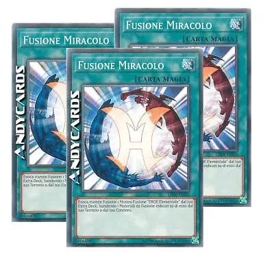 3x MIRACLE FUSION • (Miracle Fusion) • Common • LED6 IT020 • Unl • Yugioh! • $1.08