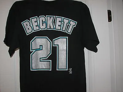 Josh Beckett Florida Marlins Adult Black T-shirt • $9