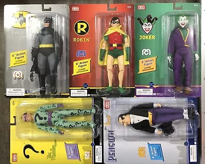 Mego Batman Lot Robin Joker Penguin Riddler Worlds Greatest Superheroes Full Set • $94.49