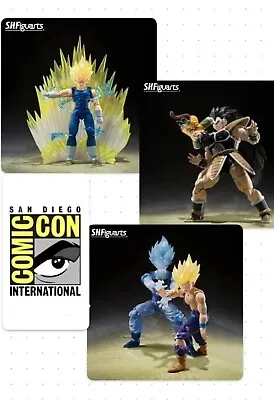 SDCC 2023 Gohan GokuMajin Vegeta Raditz TAMASHII DRAGON BALL Z SH FIGUARTS SET • $445