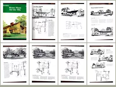 Hp Successful Home Planners For The 80s Modern Vintage House Plans Mid Century • $39.99