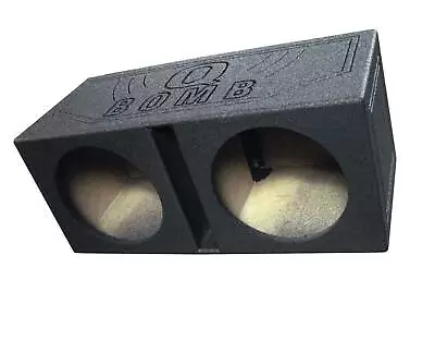 Q-POWER QBOMB12V 12  Rhino Lined Dual Vented Car Sub Box Enclosure (Open Box) • $87.41