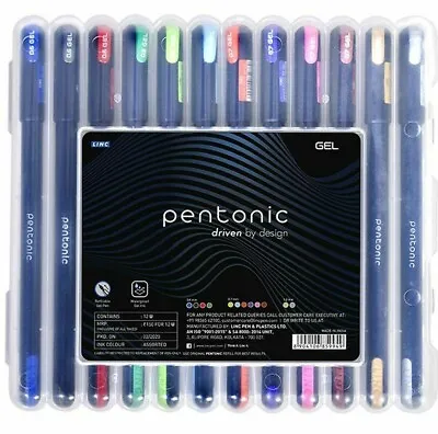 Linc PENTONIC Multicolor Gel Pen (12 COLOR) | Sleek Matt Finish | Free Shipping • $15.99