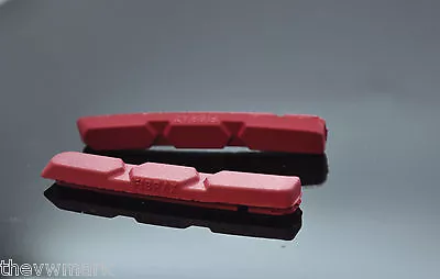 £2.29 • Buy   Fibrax FOR  Shimano Tektro Sram XT XTR 72mm V Brake Inserts 1 Pair RED 