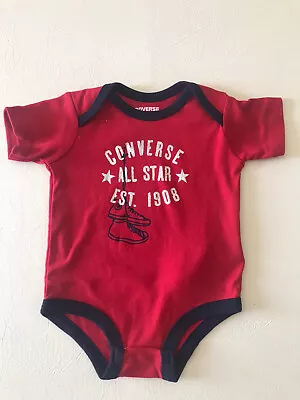 BNWOT Baby BoysConverse S/S Bodysuit Sz 0-3M • $10