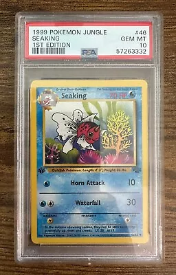 $27 • Buy 1999 Pokemon Jungle Seaking 1st Edition PSA 10