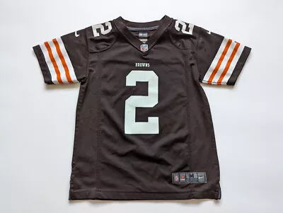 NFL On Field Cleveland Browns #2 Manziel Nike Size M Boys Kids • $12