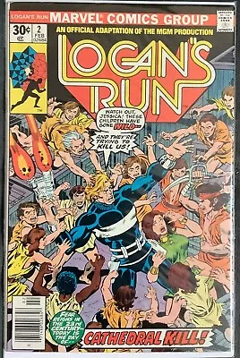 Logan's Run #2 (Marvel Comics 1977) VF+ Newsstand Edition • £8.03