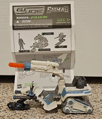 G.I. Joe Sigma 6 Mission: Avalanche Frostfire Sled W/ Missle And Instructions • $15