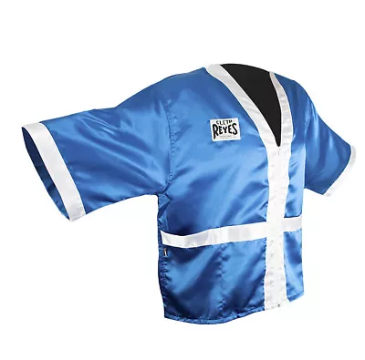 Cleto Reyes Corner Staff Satin Boxing Robe - Blue/White • $36.95