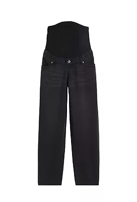 H&M Black Maternity Jeans Momma Loose Straight NWT RRP £39.99 Size M 10 12 • $20.95