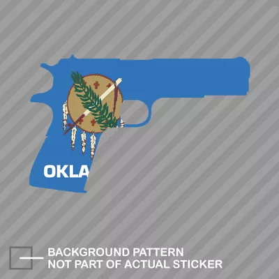 Oklahoma Flag 1911 Sticker Decal Vinyl OK 2a Gun Rights Molon Labe Pro • $4.96