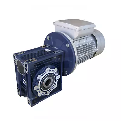 Single Phase 3kW 4HP 35rpm Type 110 Electric Motor & Worm Gearbox Drive I40 • $1169.10