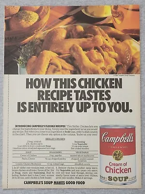 1986 Magazine Advertisement Page Campbell's Cream Of Chicken Soup Print Ad • $6.99