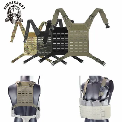 £35.99 • Buy Tactical Vest Plate Panel Molle Combat Mount Platform For D3 SS MK Chest Rig