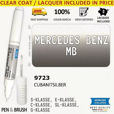 9723 Touch Up Paint For Mercedes Benz MB Silver S KLASSE E C SL G SLK A CLS CLK  • $14.99