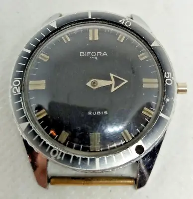 Vintage Men's Watch Bifora 115 Skin Diver Made In Germany 70's. • $98.22