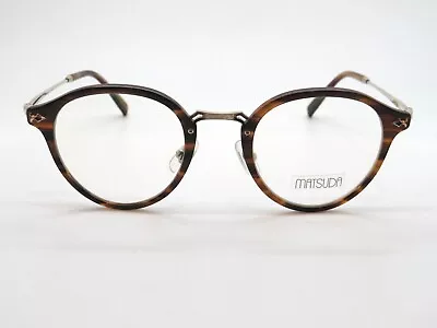 MATSUDA M2029 LBR Light Brown/Gold 47mm Authentic Eyeglasses • $299.99