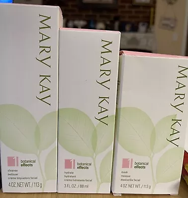 Mary Kay Botanical Effects Mask Cleanse Hydrate Formula 1 Dry 3 Full Size NIP • $55