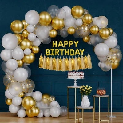 $13.65 • Buy Happy Birthday Balloon Arch Kit Balloons Garland Wedding Baby Shower Party Decor
