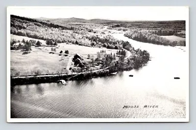 RPPC Moose River Moosehead Lake Maine Postcard • $12