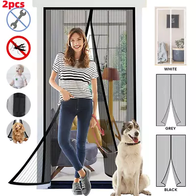 £6.99 • Buy Magnetic Insect Magic Door Net Screen Bug Mosquito Fly Insect Curtain Mesh