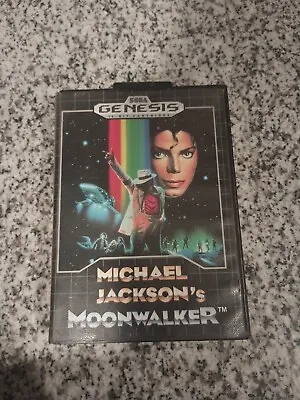 Michael Jackson's Moonwalker (Sega Genesis 1990) W/ Box Game WORKS! • $99.99