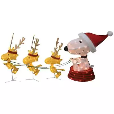 Peanuts 60 In. LED 3D Snoopy & Woodstock Holiday Yard Art 16238 Peanuts 16238 • $251.67