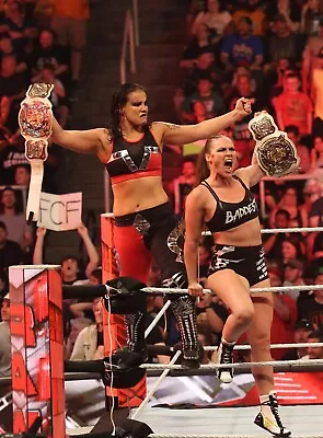 RONDA ROUSEY & SHAYNA BASZLER 8x10 COLOR PHOTO ROH ECW WWE NXT AEW IMPACT 37 • $7.96