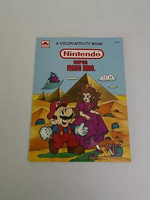 RARE Vintage Nintendo Super Mario Bros. Golden A Giant Coloring Book UNUSED 1989 • $48.99