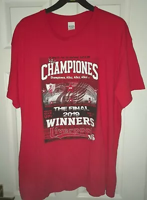 £19.99 • Buy Liverpool FC 2019 Madrid European Champions League Final T-shirt XL FREE P&P UK