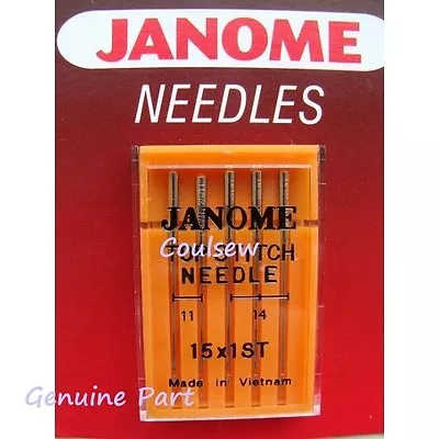 Sewing Machine Needles Janome Top Stitch 15x1st Mixed • £5.40