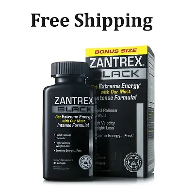 Zantrex Black Rapid Release Weight Loss Supplement 84 Capsules Free Shipping • $25.99