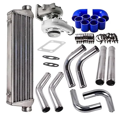 T04E T3 T4 5 Bolt Turbo Kit Intercooler Piping Kit A/R 0.63 Up To 400 HP • $368.19