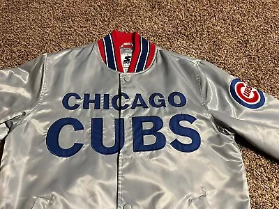 Starter Chicago Cubs Authentic Lightweight Satin Jacket Medium • $49.99