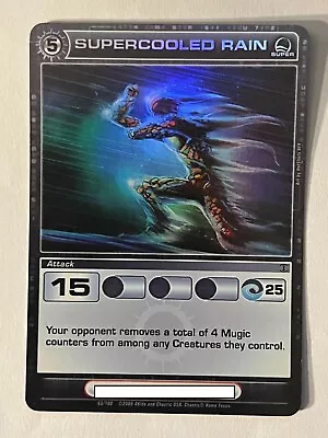 Chaotic 63/100 Supercooled Rain Super Rare Holo Foil Attack Card • $8.99