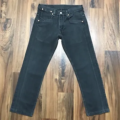 Levi’s 504 Mens Rare Style Straight Stretch Jeans W30 L27 Grey Selvedge Denim • £29.95
