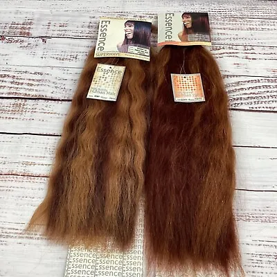 2 Packs 16” Essence #30/33 Brown Auburn Super Wave Bulk Micro Braiding Hair • $42