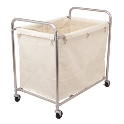$160.55 • Buy Hotel Linen Cart Room Service Laundry Cart Industrial Work Clothes Buck Basket
